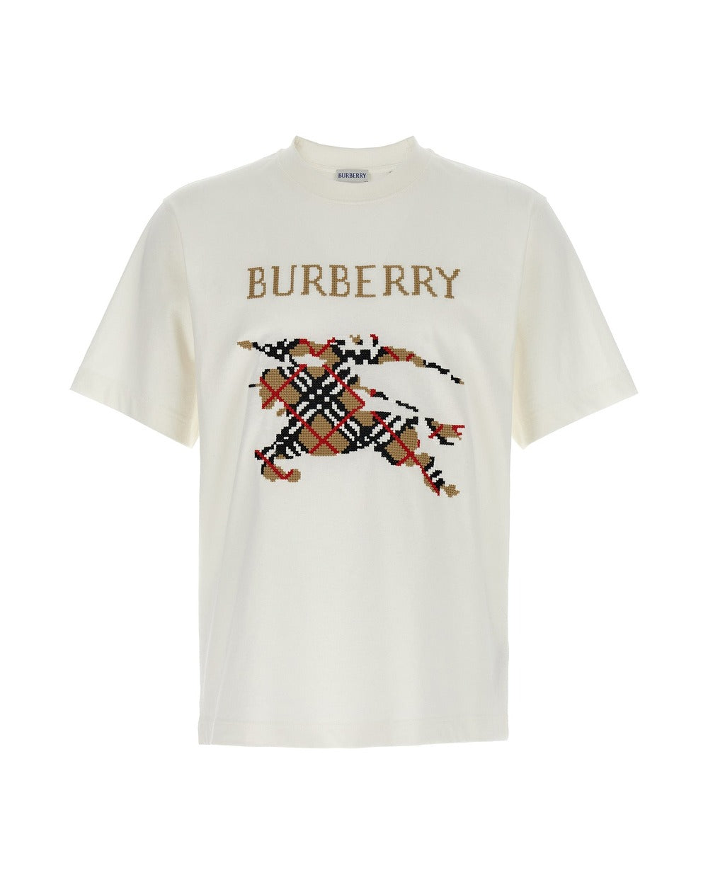 Burberry White Cotton T-Shirt