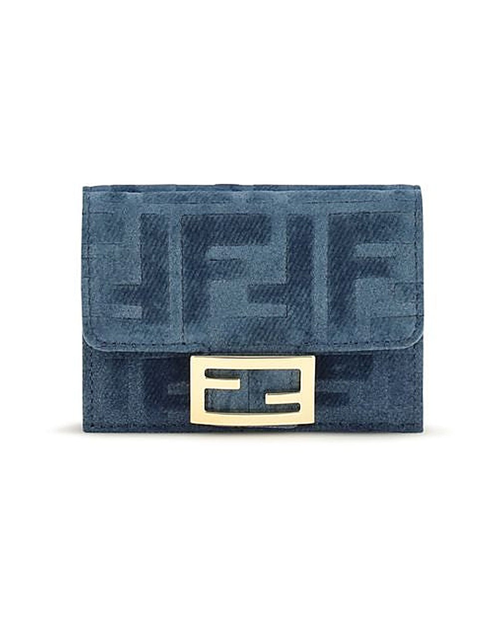 Fendi Blue Cotton Wallet