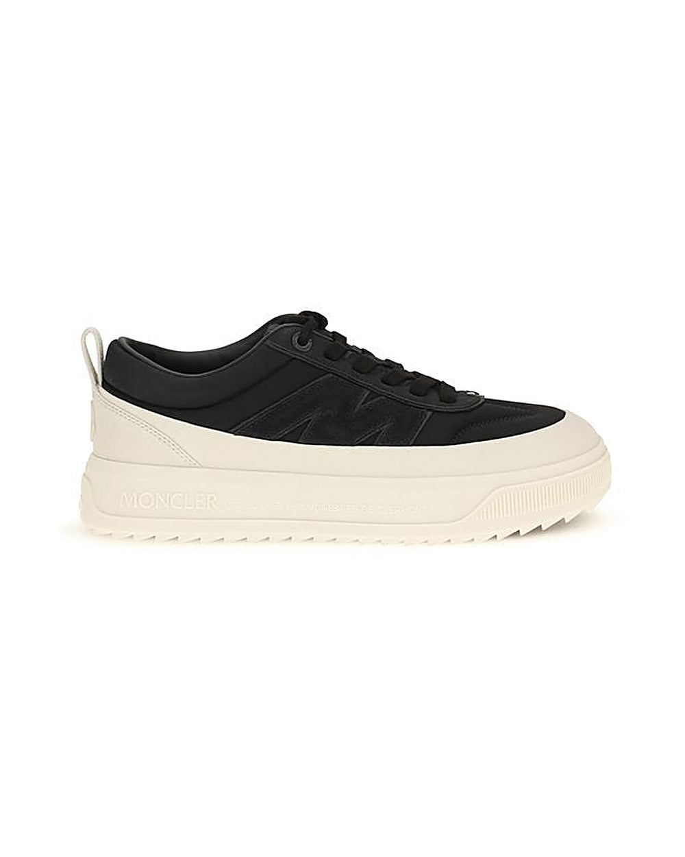 Moncler Black Calf Leather Bos Taurus Athletic Sneakers