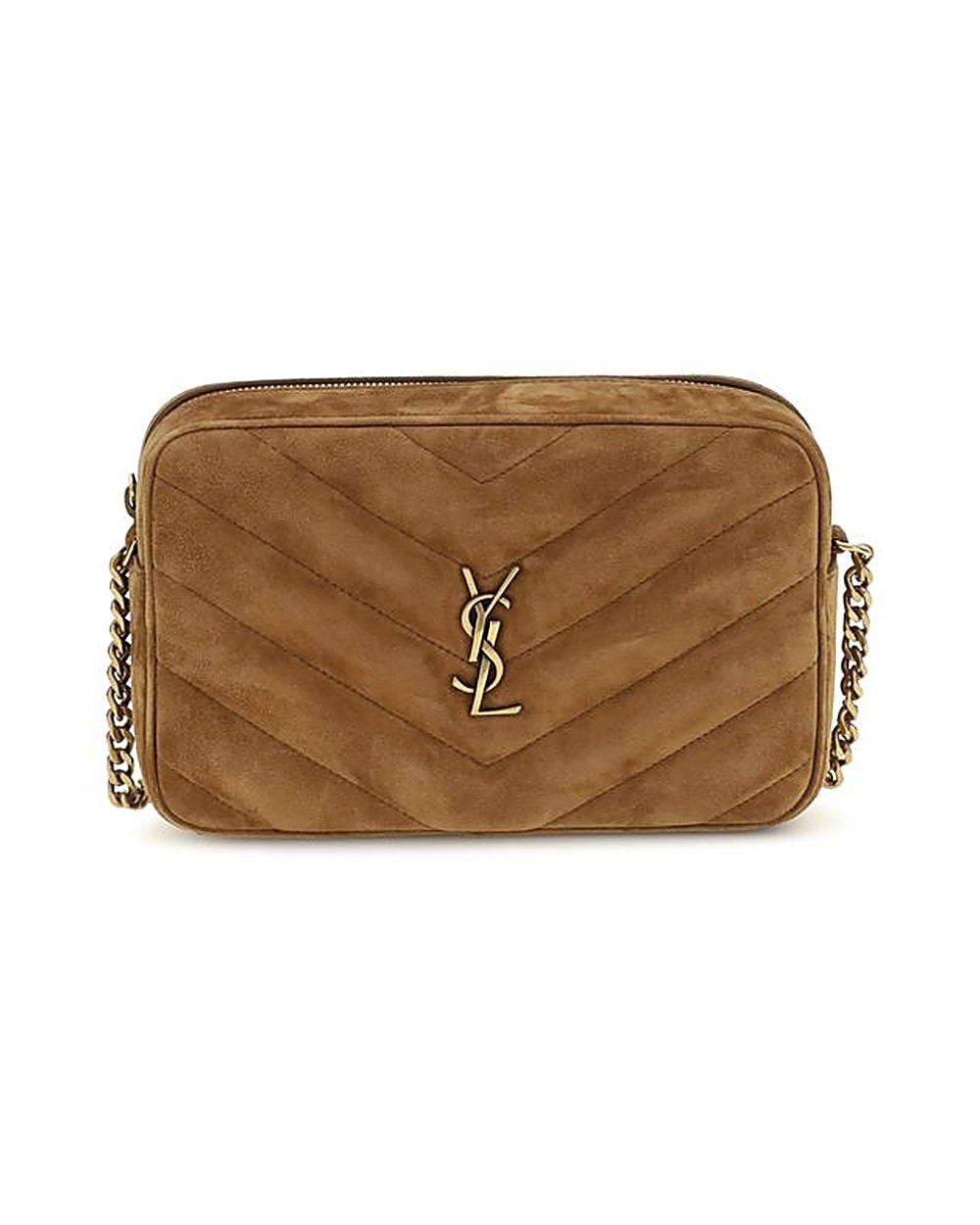 Saint Laurent Brown Calf Leather Bos Taurus Shoulder Bag