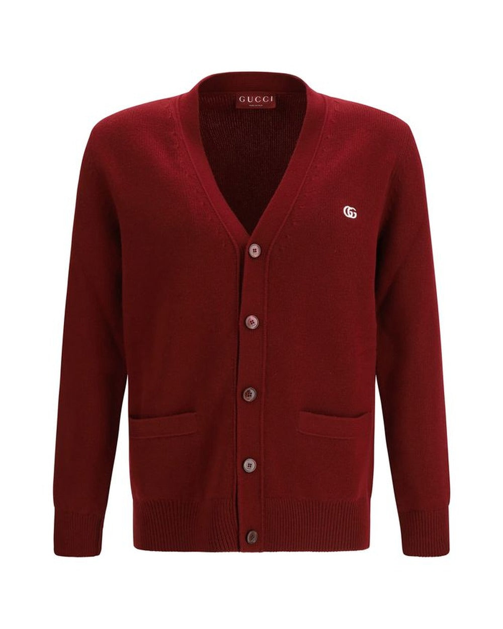 Gucci Bordeaux Wool Cardigan