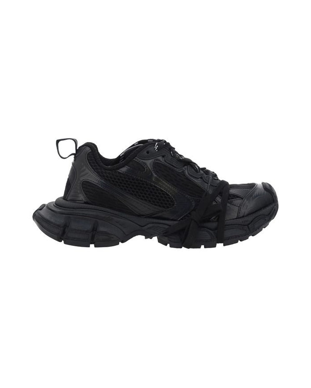Balenciaga Black Polyurethane Chunky Sneakers