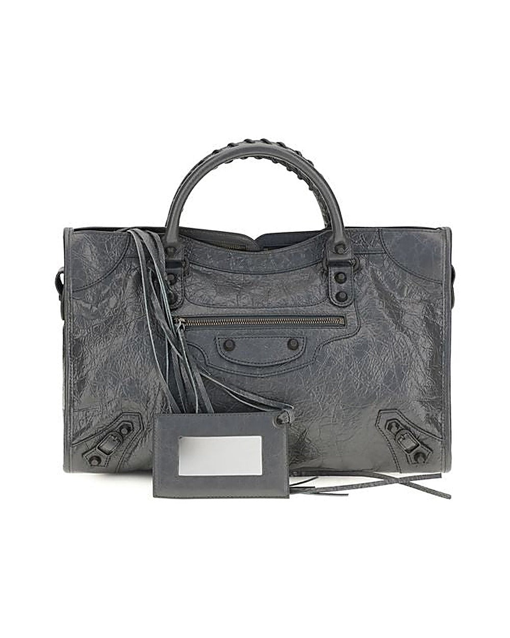 Balenciaga Gray Lamb Ovis Aries Handbag