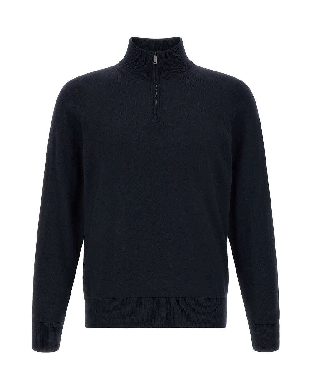 Hugo Boss Blue Virgin Wool Cardigan