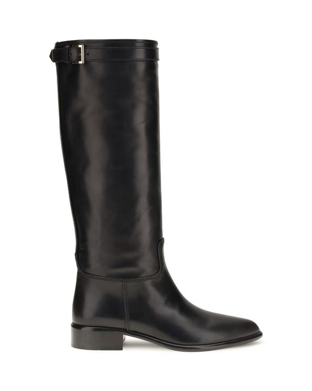 Prada Black Calf Leather Bos Taurus Ankle Boots