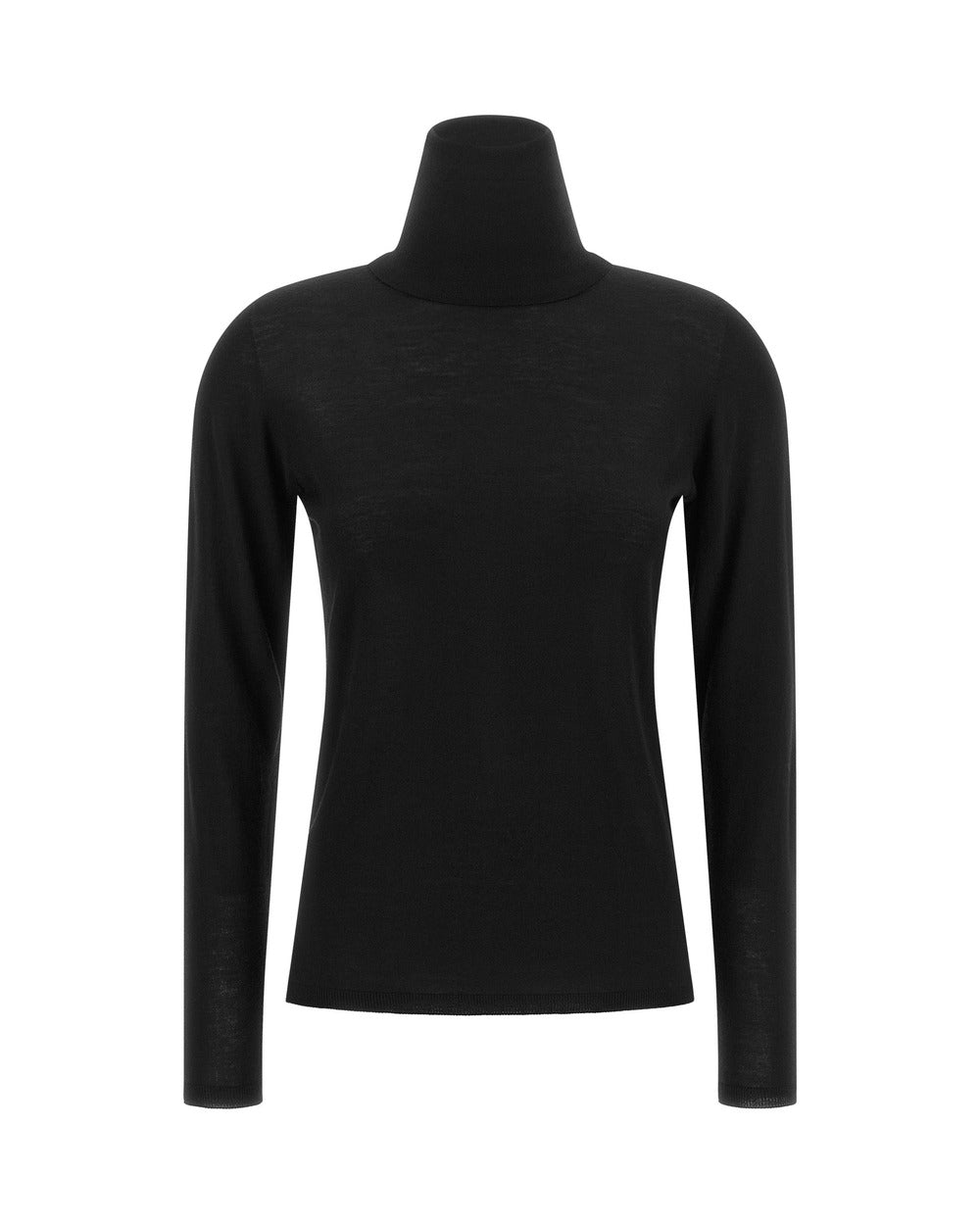 Max Mara Black Virgin Wool Cardigan