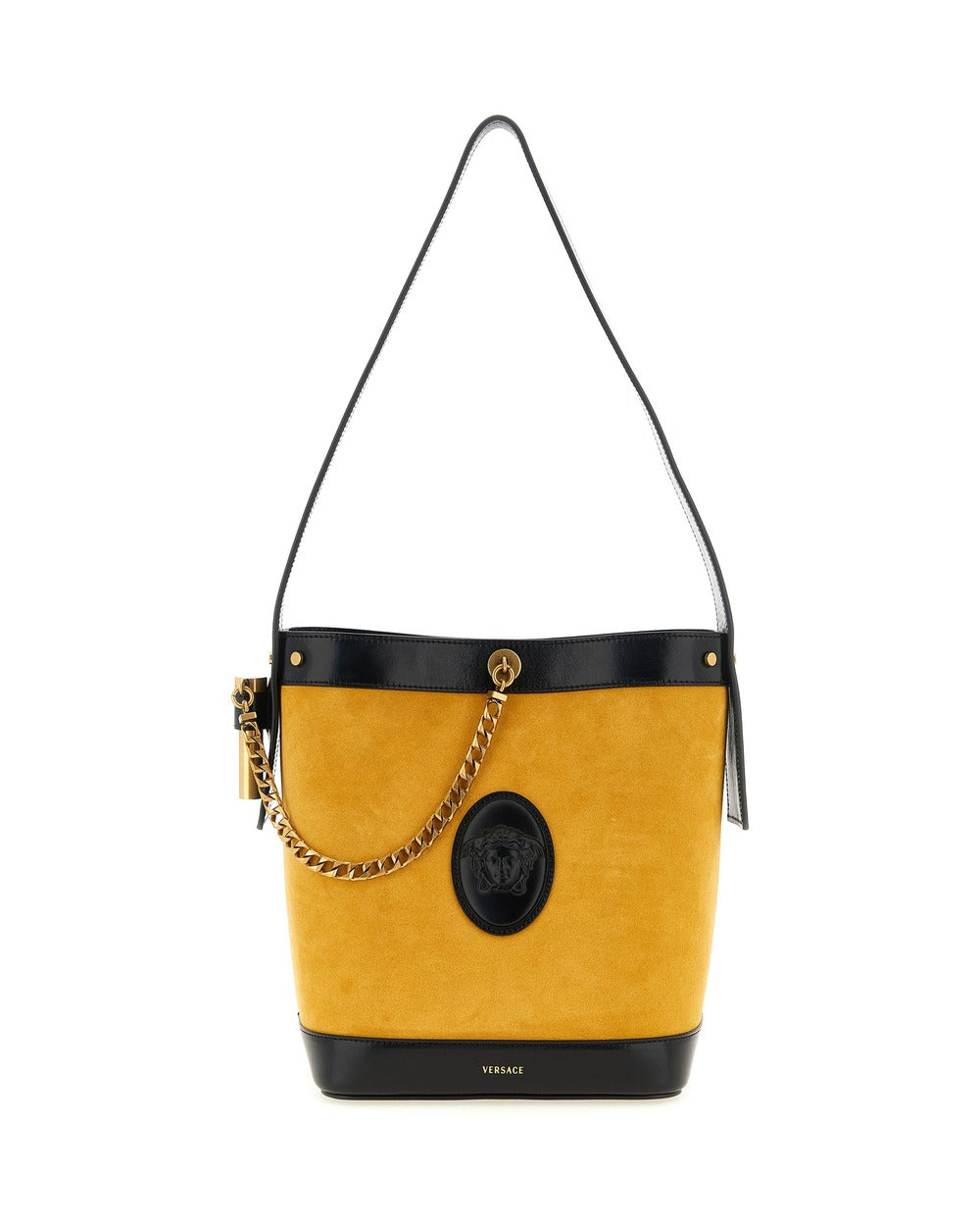 Versace Multicolor Calfskin Shoulder Bag