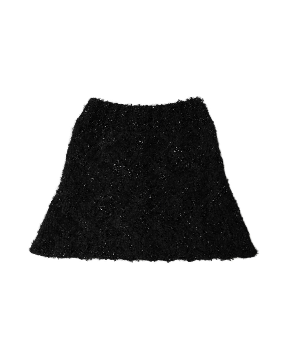 Dolce & Gabbana Men Black Cashmere Knitted Neck Warmer Scarf