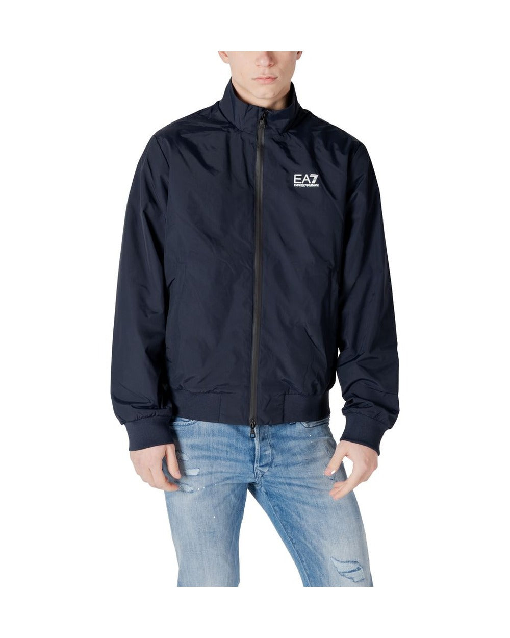 EA7 Emporio Armani Blue Polyamide Bomber