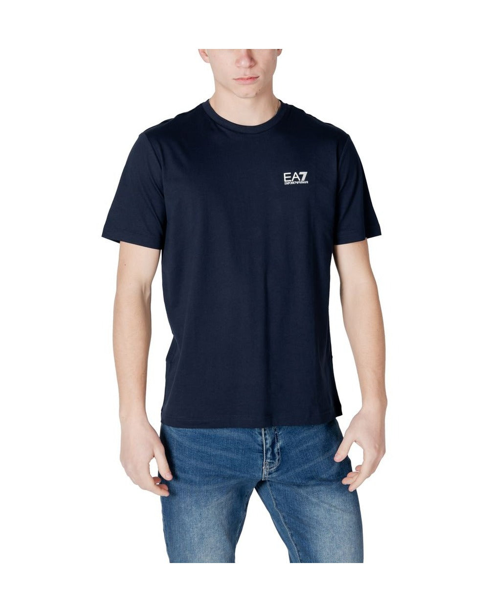 EA7 Emporio Armani Blue Cotton T-Shirt