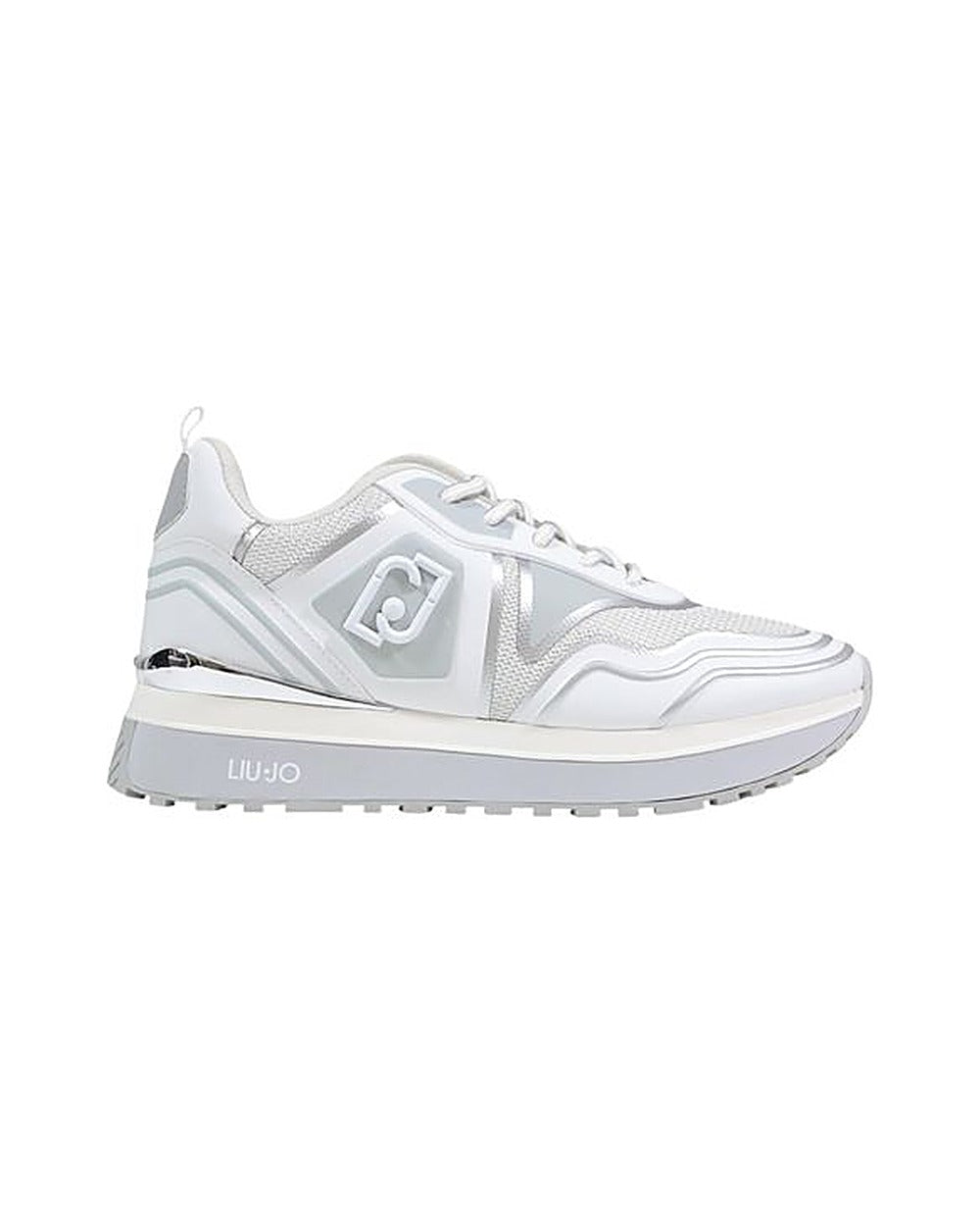 Liu Jo White Artificial Leather Chunky Sneakers