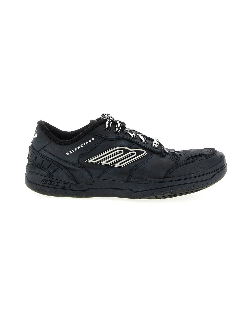 Balenciaga Black Calfskin Athletic Sneakers