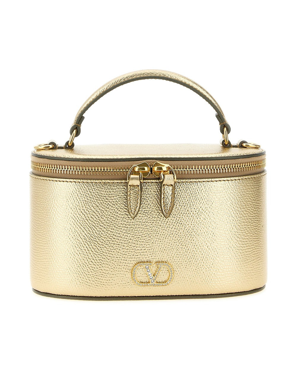 Valentino Garavani Gold Calfskin Handbag