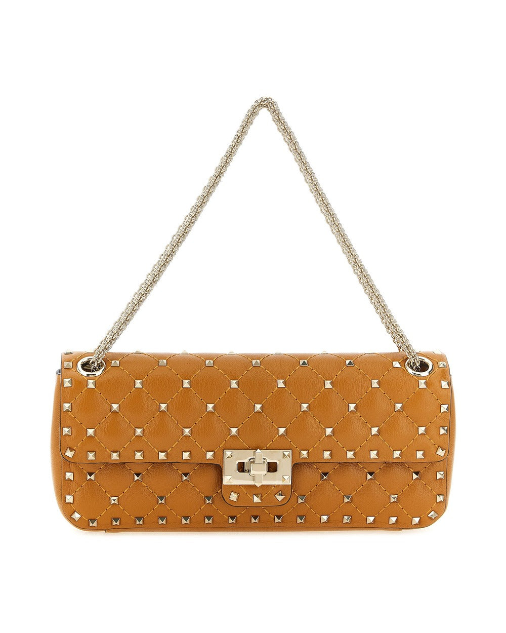 Valentino Garavani Orange Goatskin Shoulder Bag
