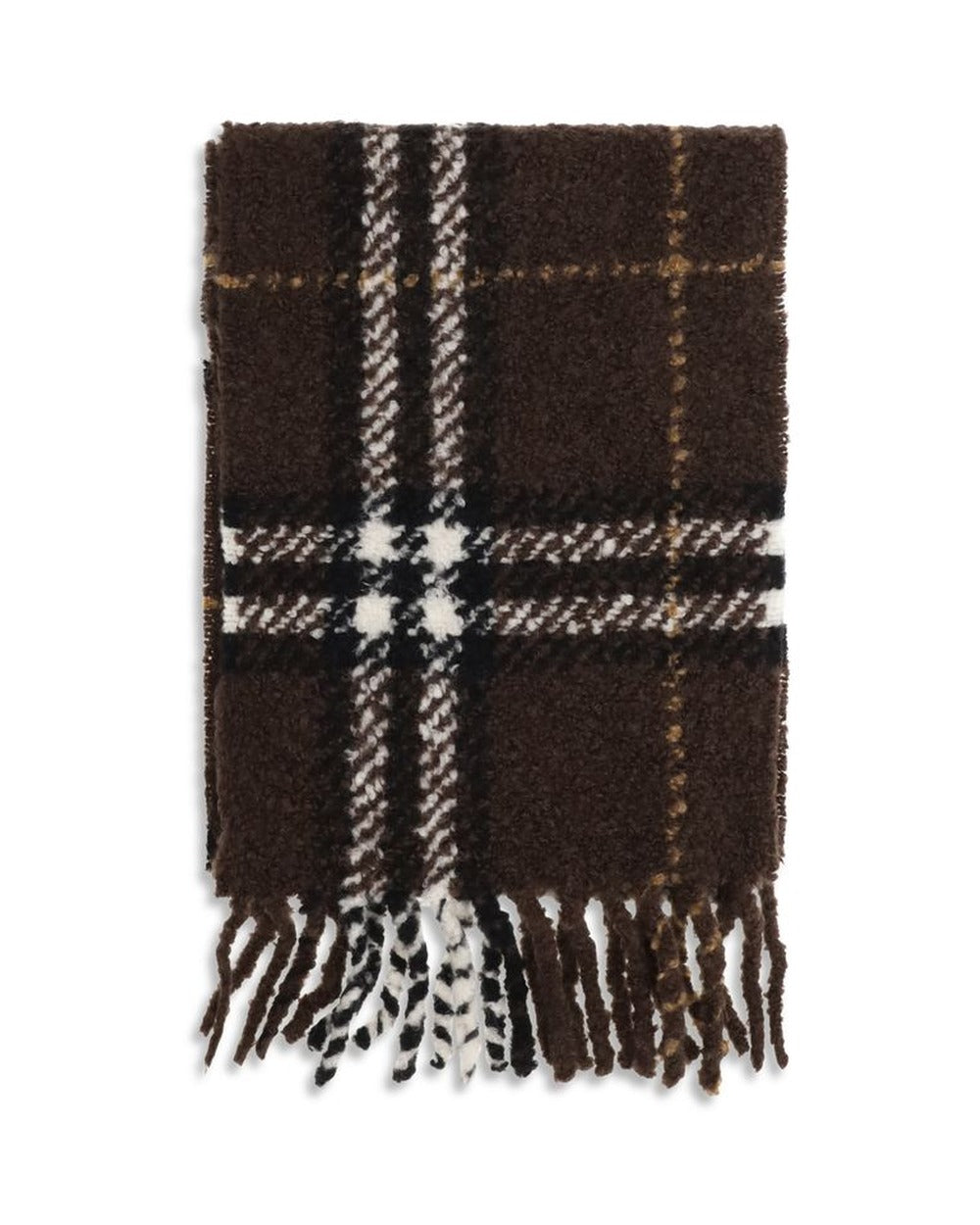 Burberry Brown Alpaca Vicugna Pacos Scarf