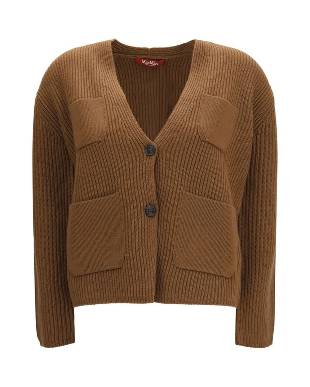 Max Mara Brown Wool Oves Aries Cardigan