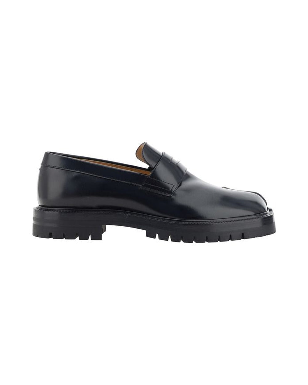 Maison Margiela Black Calf Leather Bos Taurus Slip-On Loafers