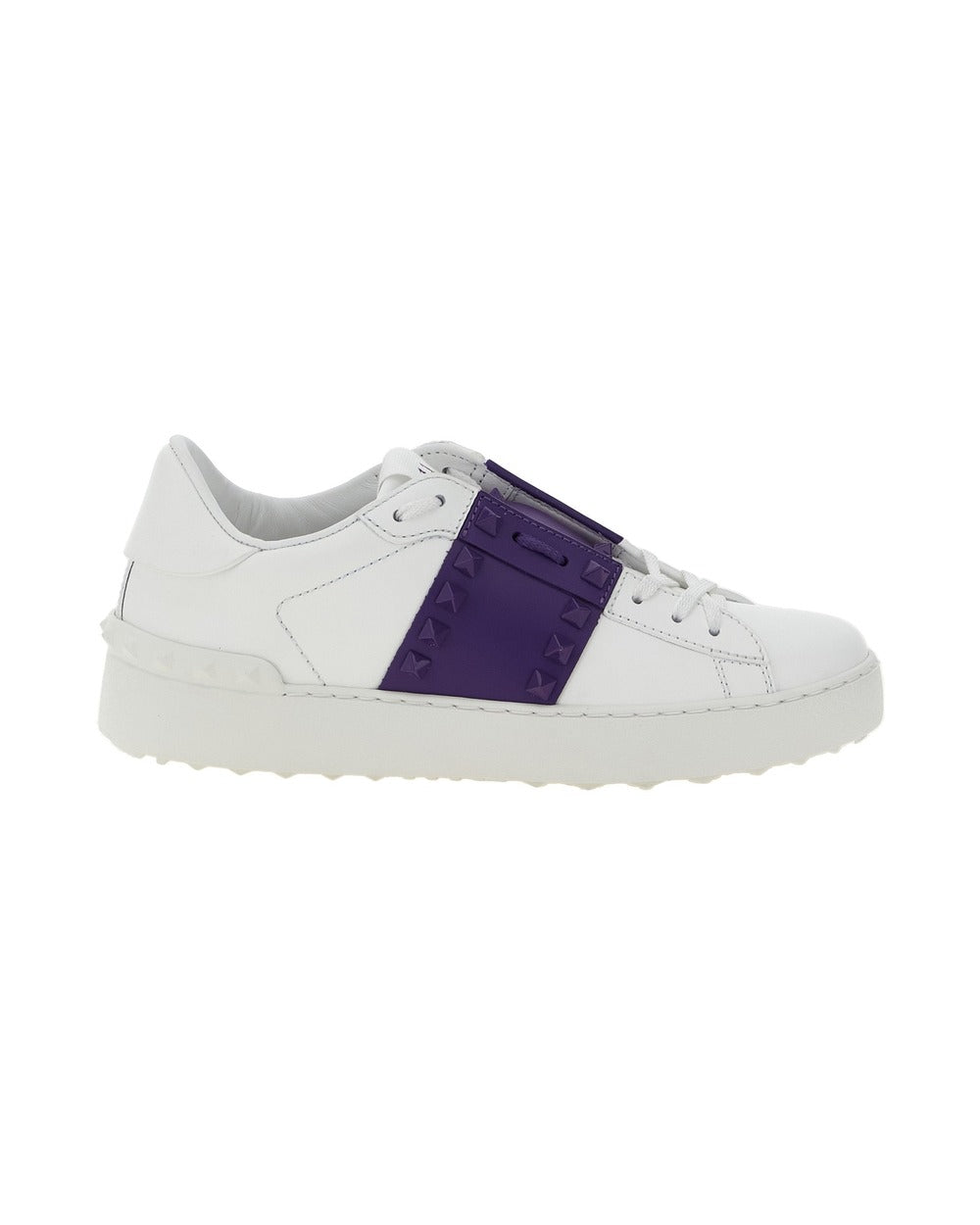 Valentino Garavani Purple Calfskin Low Top Sneakers