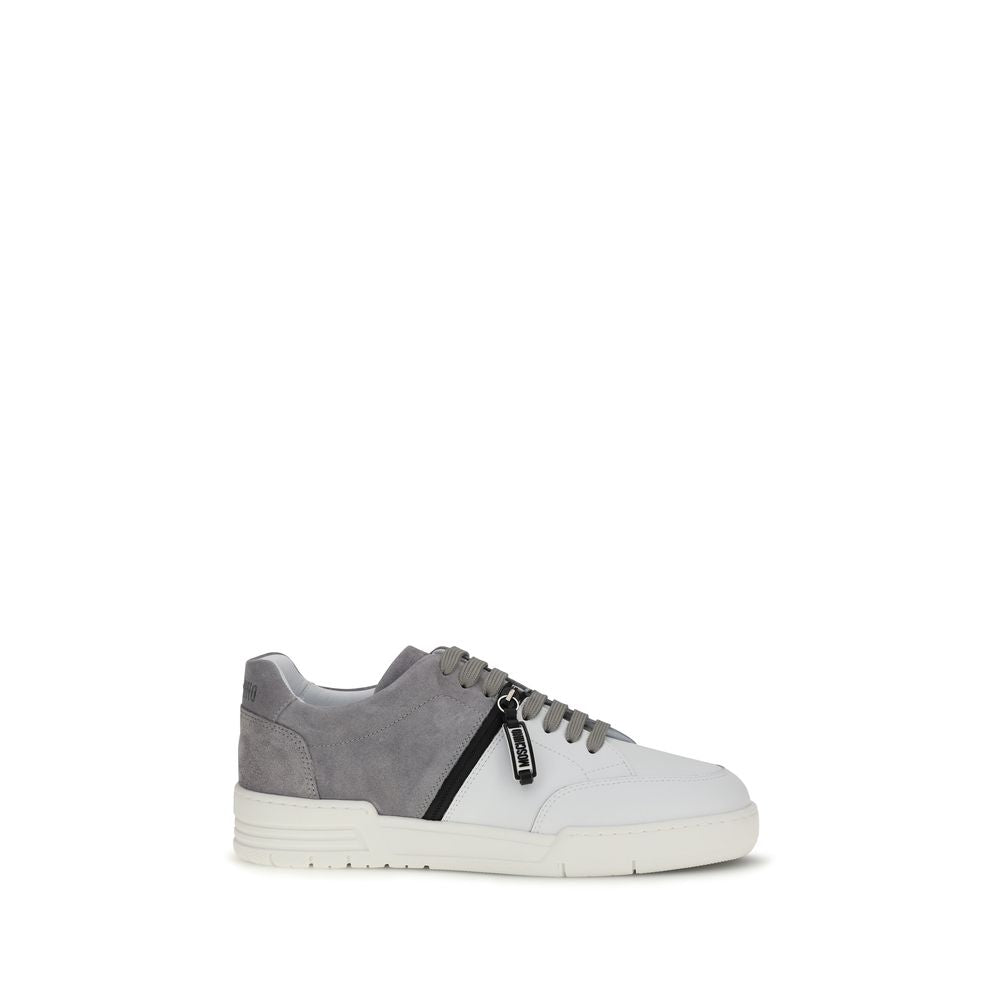 Moschino Multicolour Calf Leather Low Top Sneakers