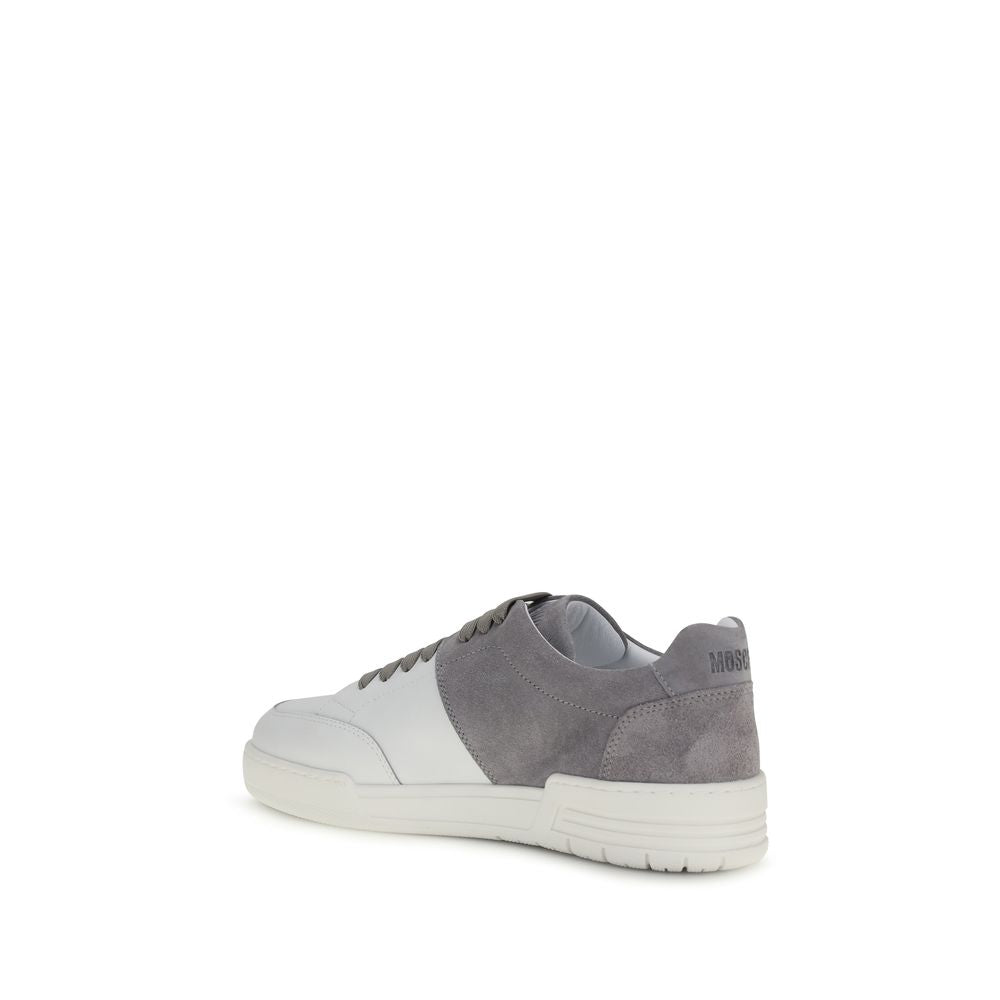 Moschino Multicolour Calf Leather Low Top Sneakers