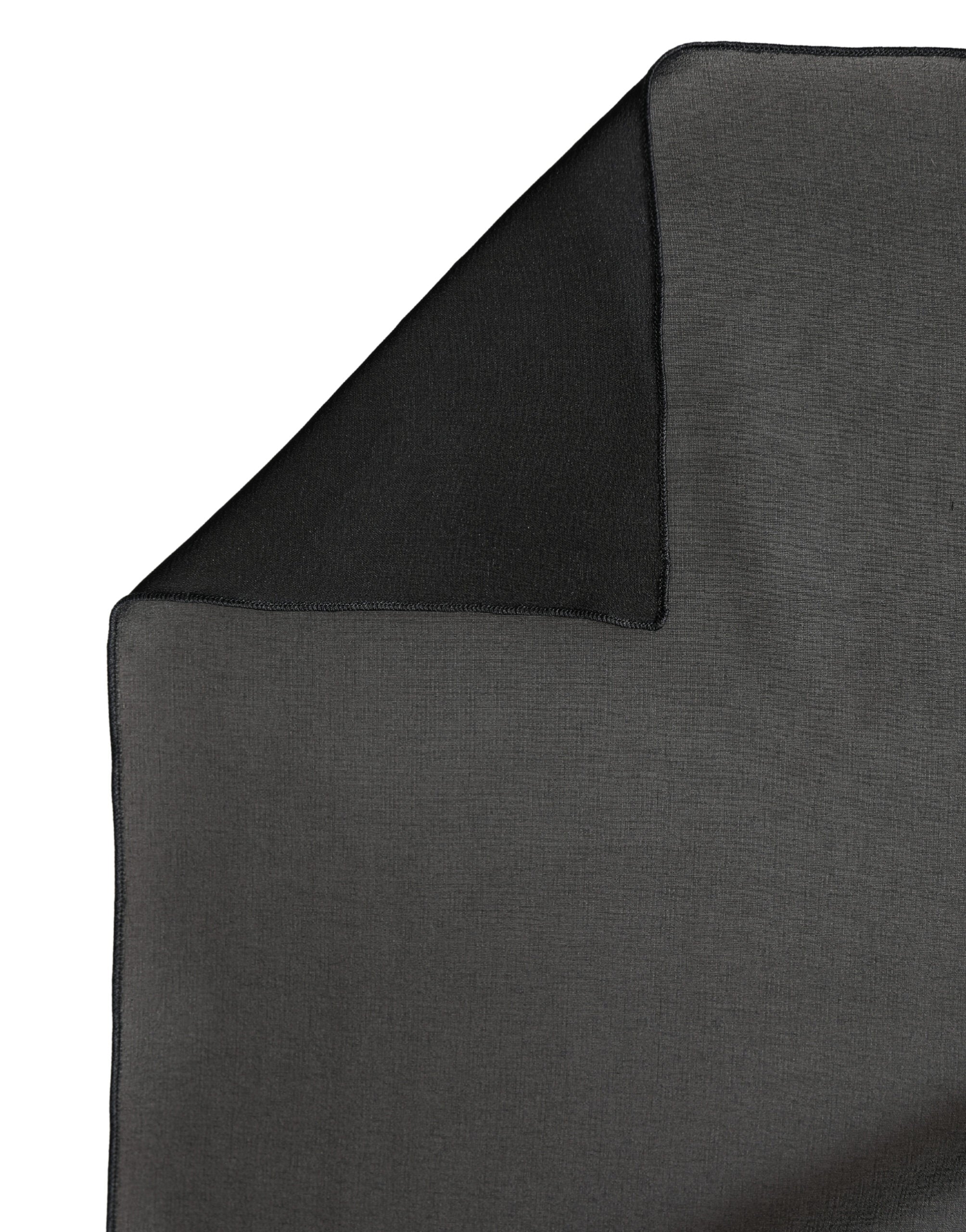 Black Silk Neck Wrap Shawl Stole 200cm x 64cm  Scarf