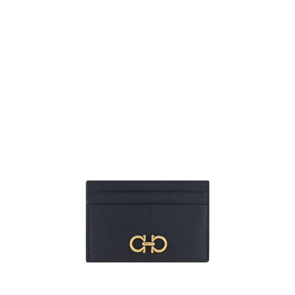 Ferragamo Black Calf Leather Wallet