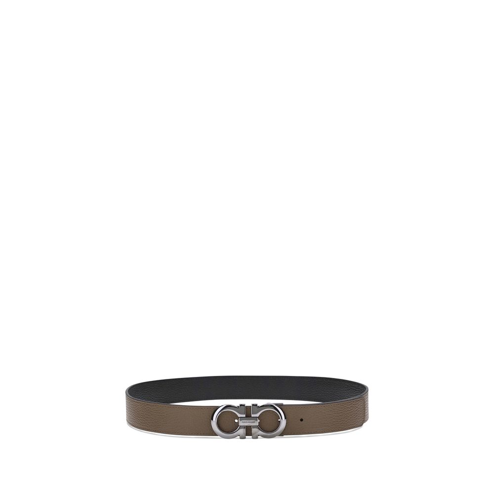 Ferragamo Brown Calf Leather Regular Belt
