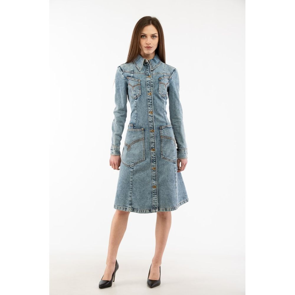 Moschino Multicolour Cotton Casual Dress
