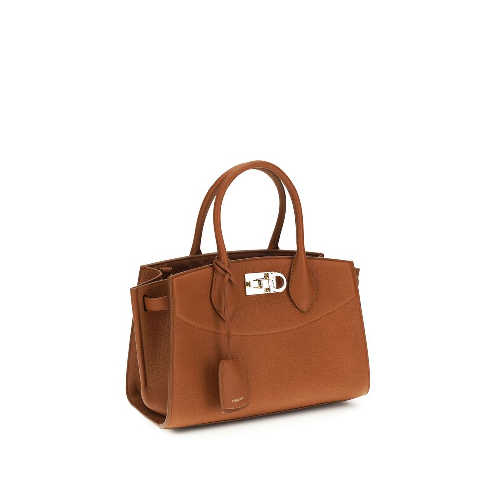 Ferragamo Brown Calf Leather Handbag