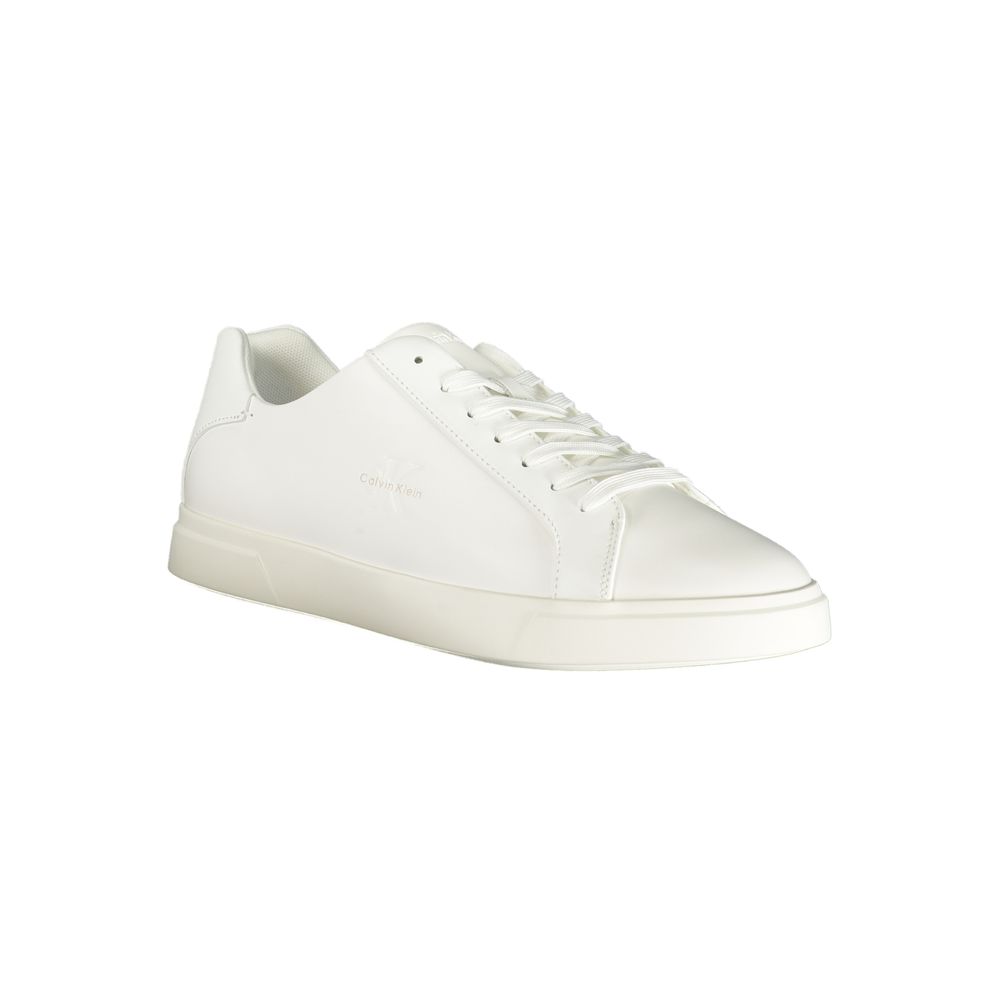 Calvin Klein White Polyurethane Sneaker