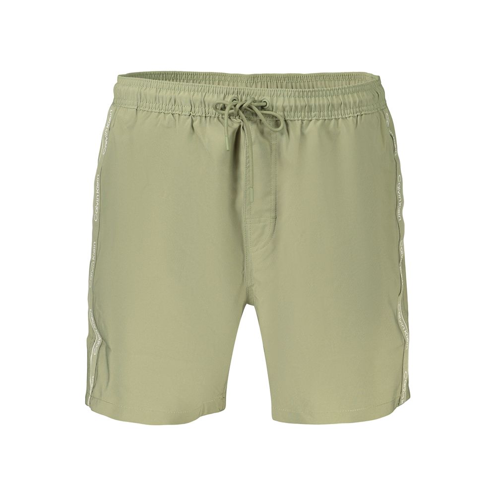 Calvin Klein Green Polyester Swim Short