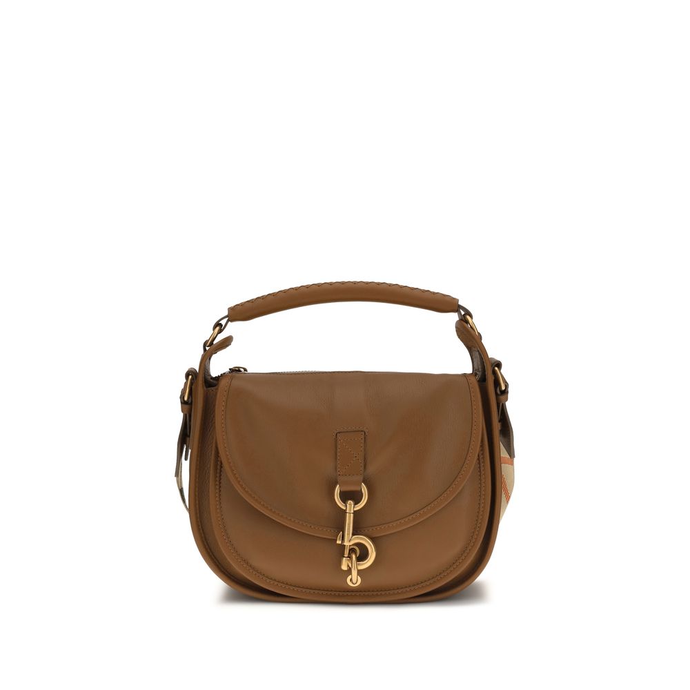 Burberry Brown Calf Leather Shoulder Bag