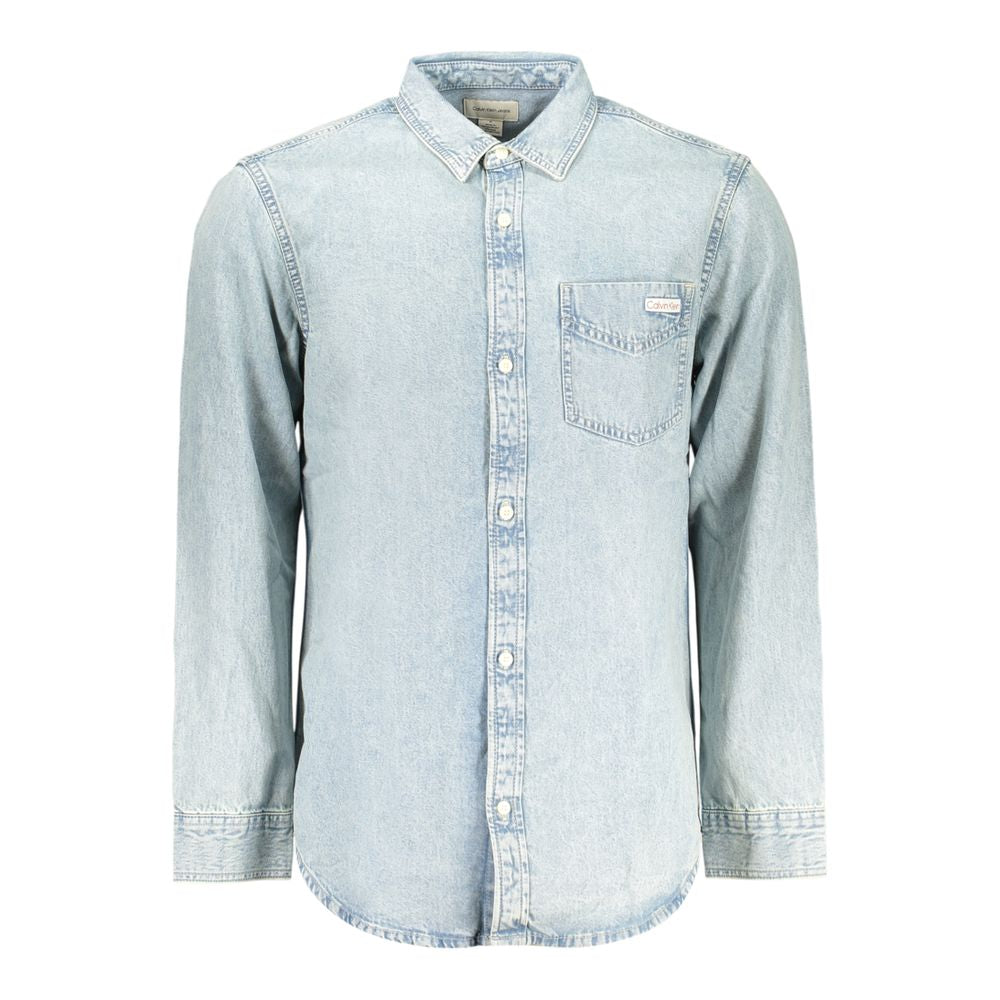 Calvin Klein Light Blue Cotton Shirt