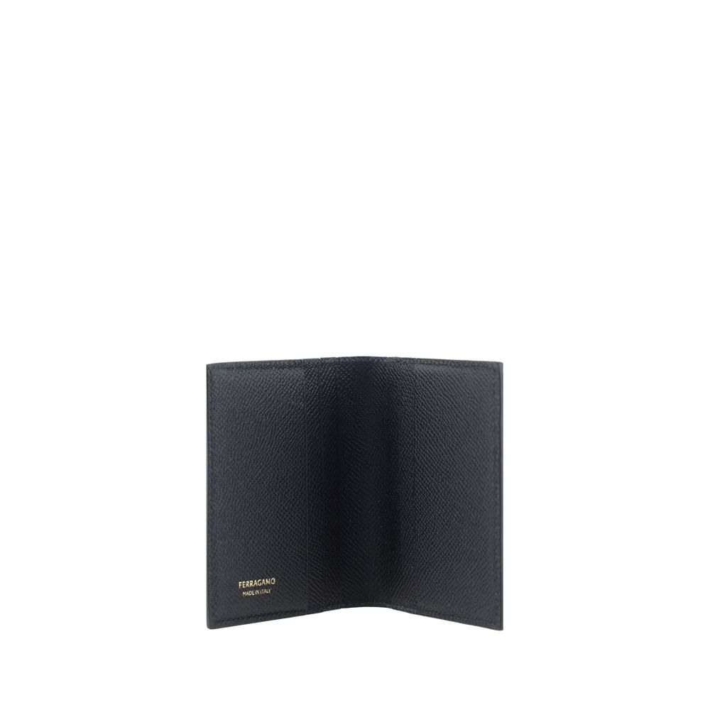 Ferragamo Black Calf Leather Wallet