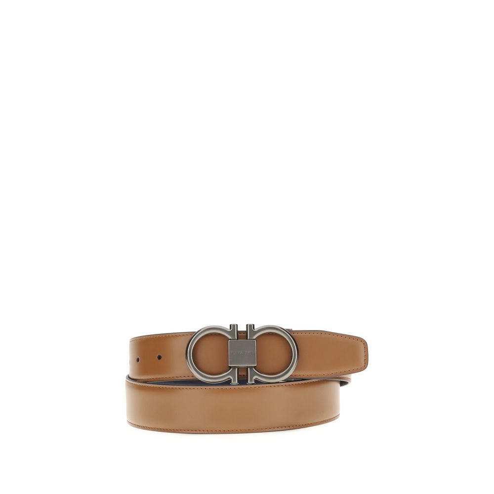 Ferragamo Beige Calf Leather Regular Belt