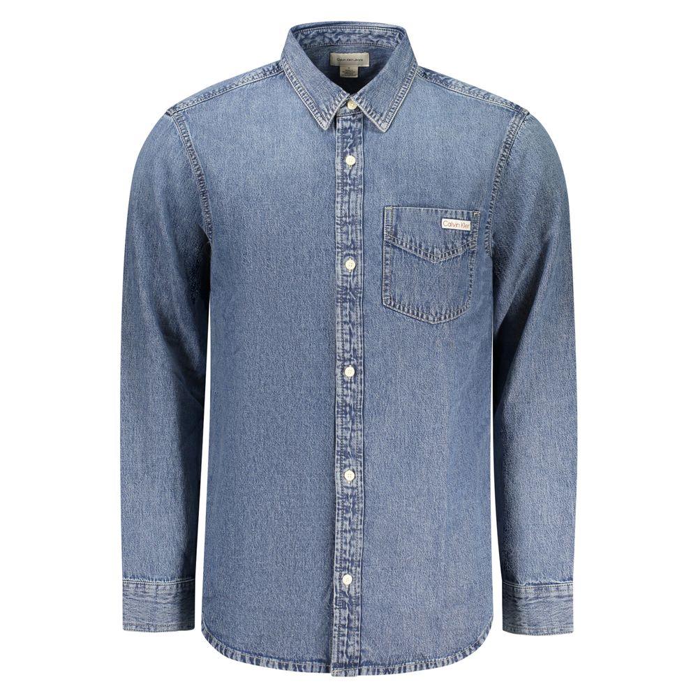 Calvin Klein Blue Cotton Shirt