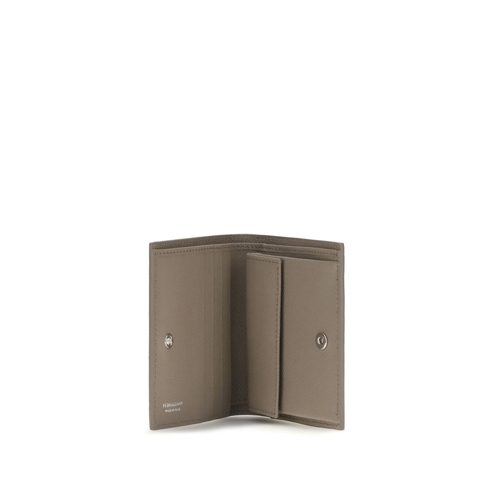 Ferragamo Beige Calf Leather Wallet