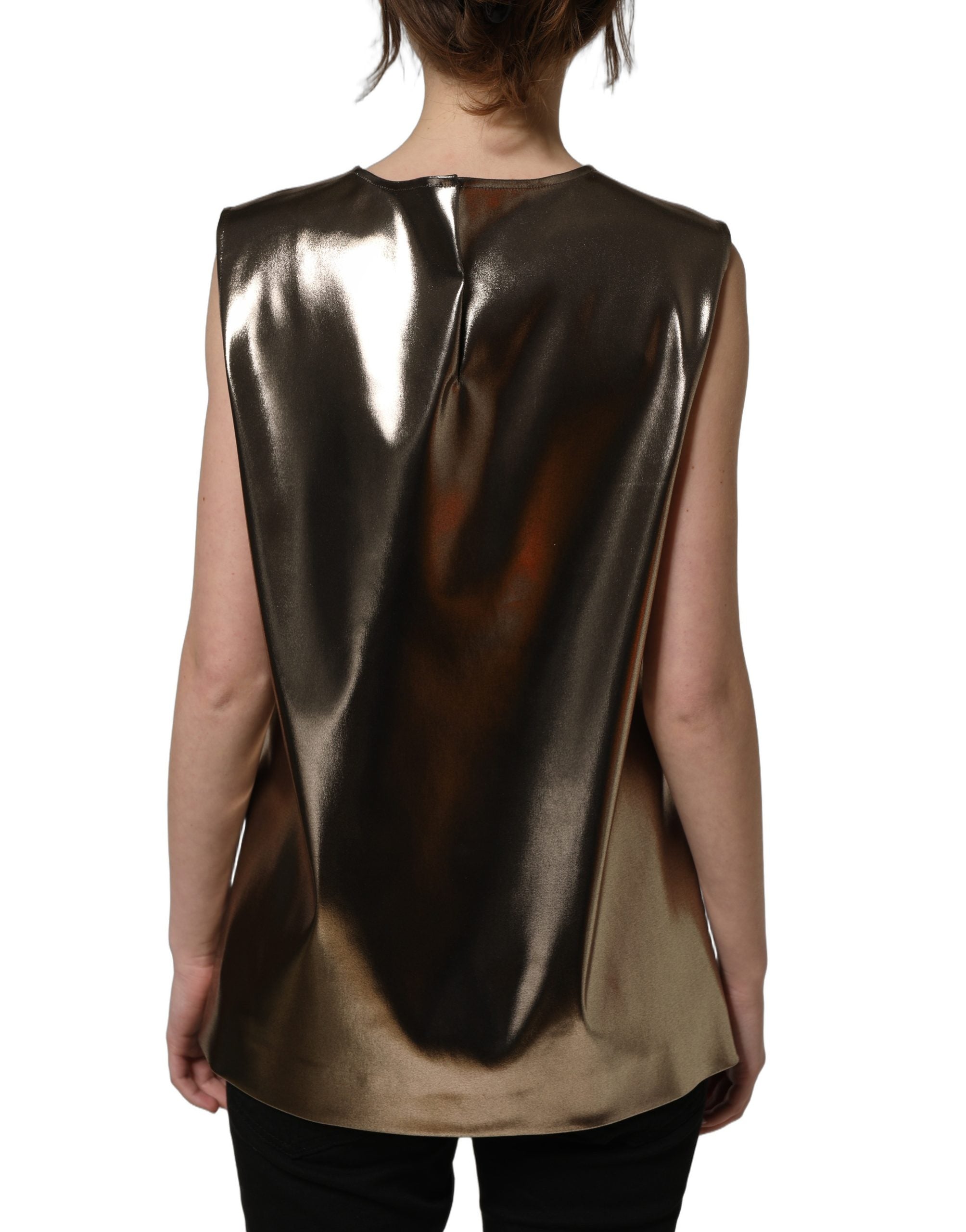 Dolce & Gabbana Bronze Metallic Tank Top