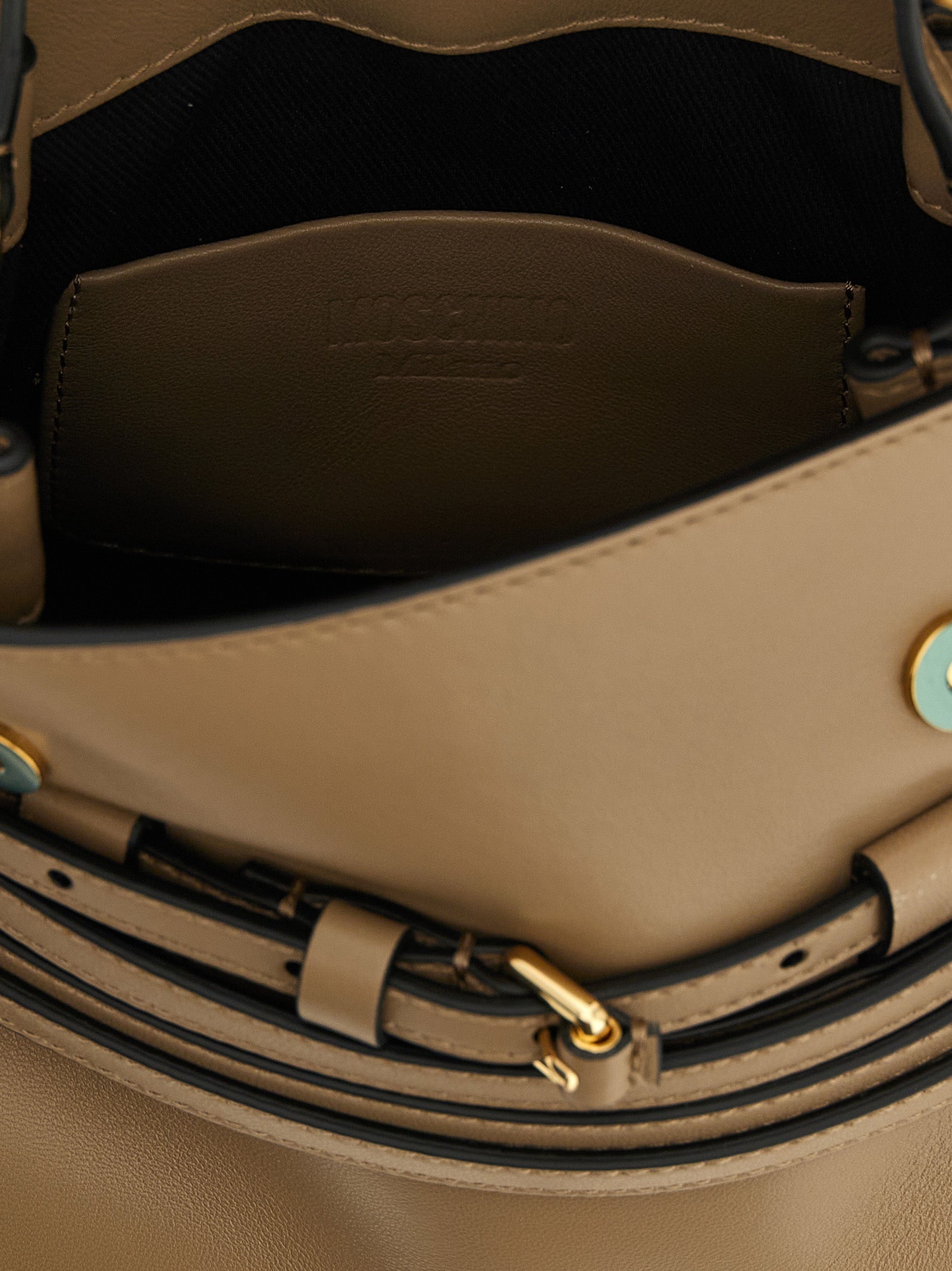 Moschino Beige Napa Leather / Calf Handbag