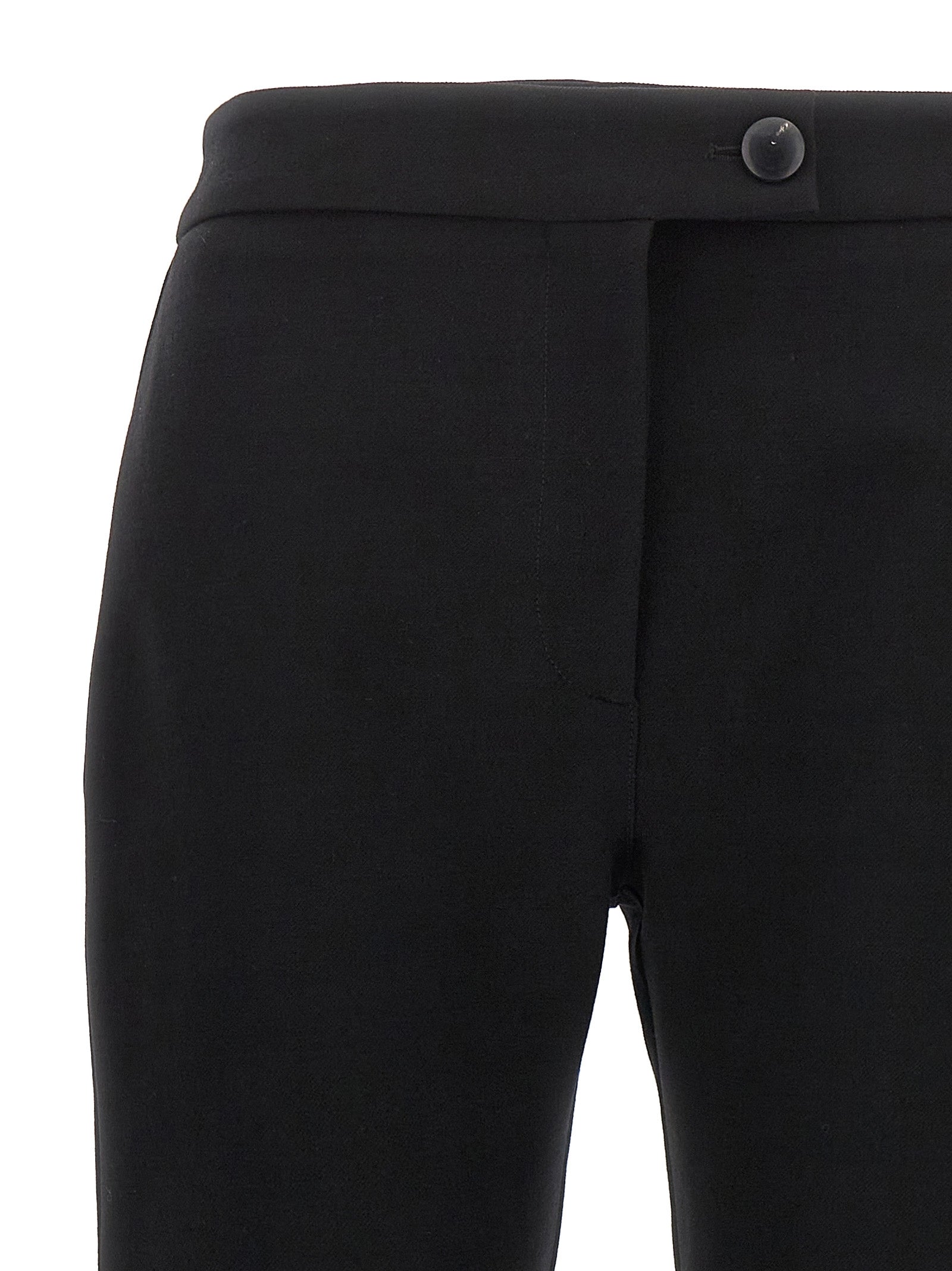 Ferragamo Black Elastane Skinny Trousers