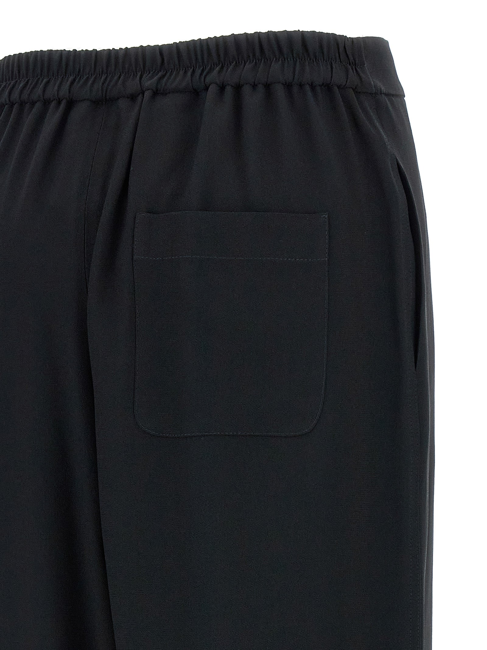 Moschino Black Acetate Casual Trousers