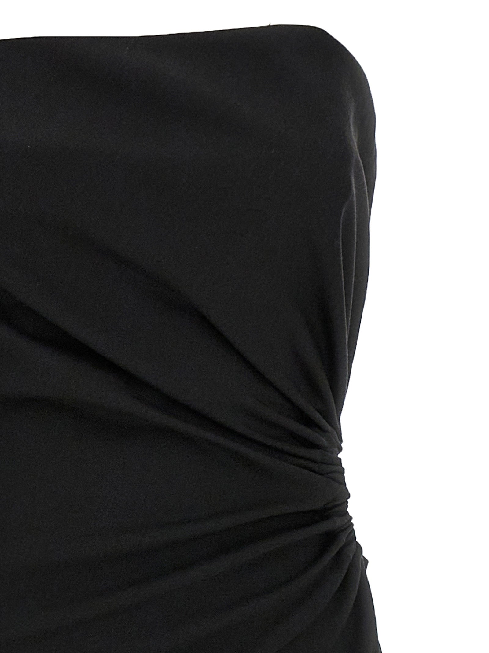Black Virgin Wool Long Dress