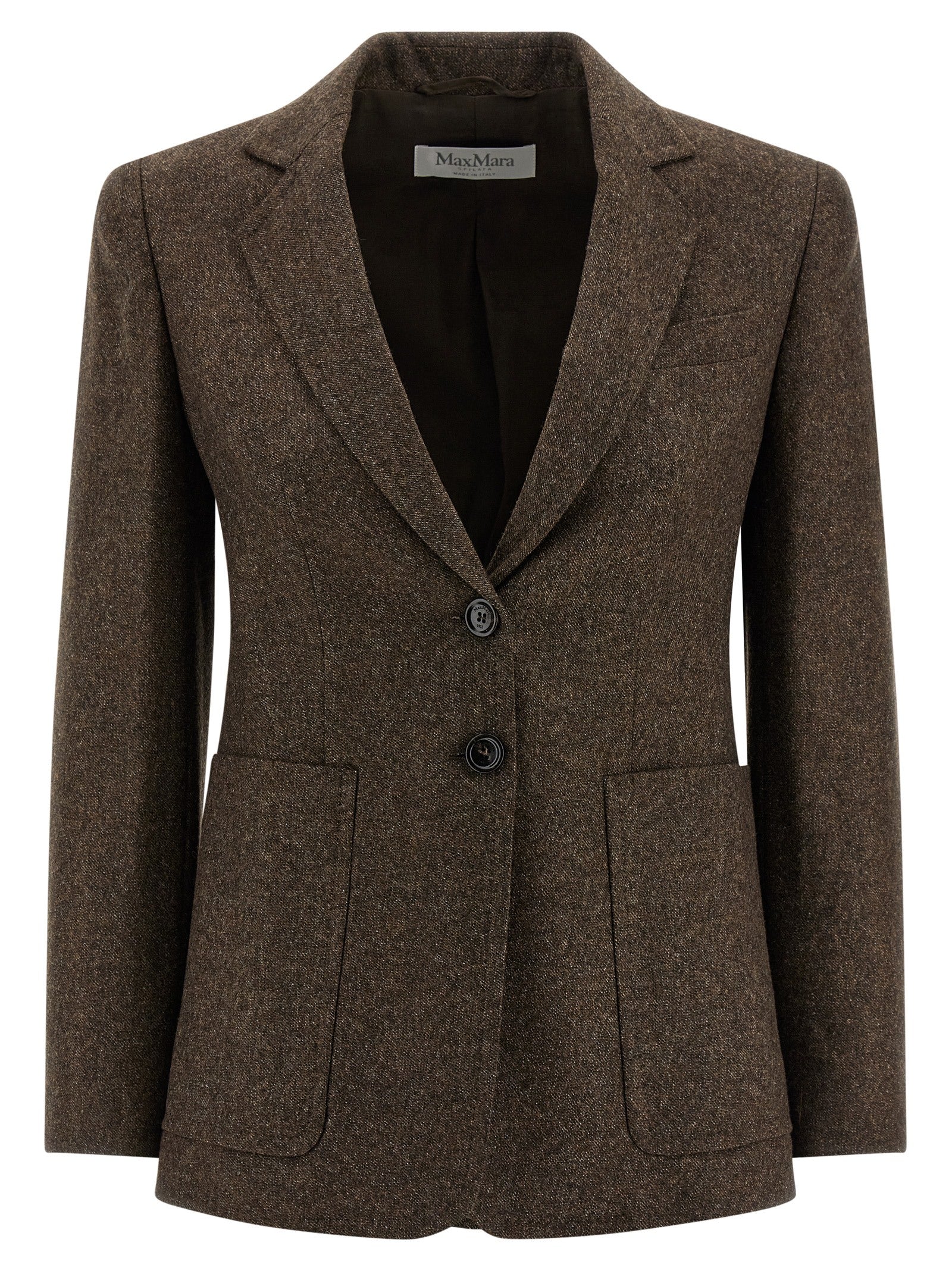 Brown Virgin Wool Blazer