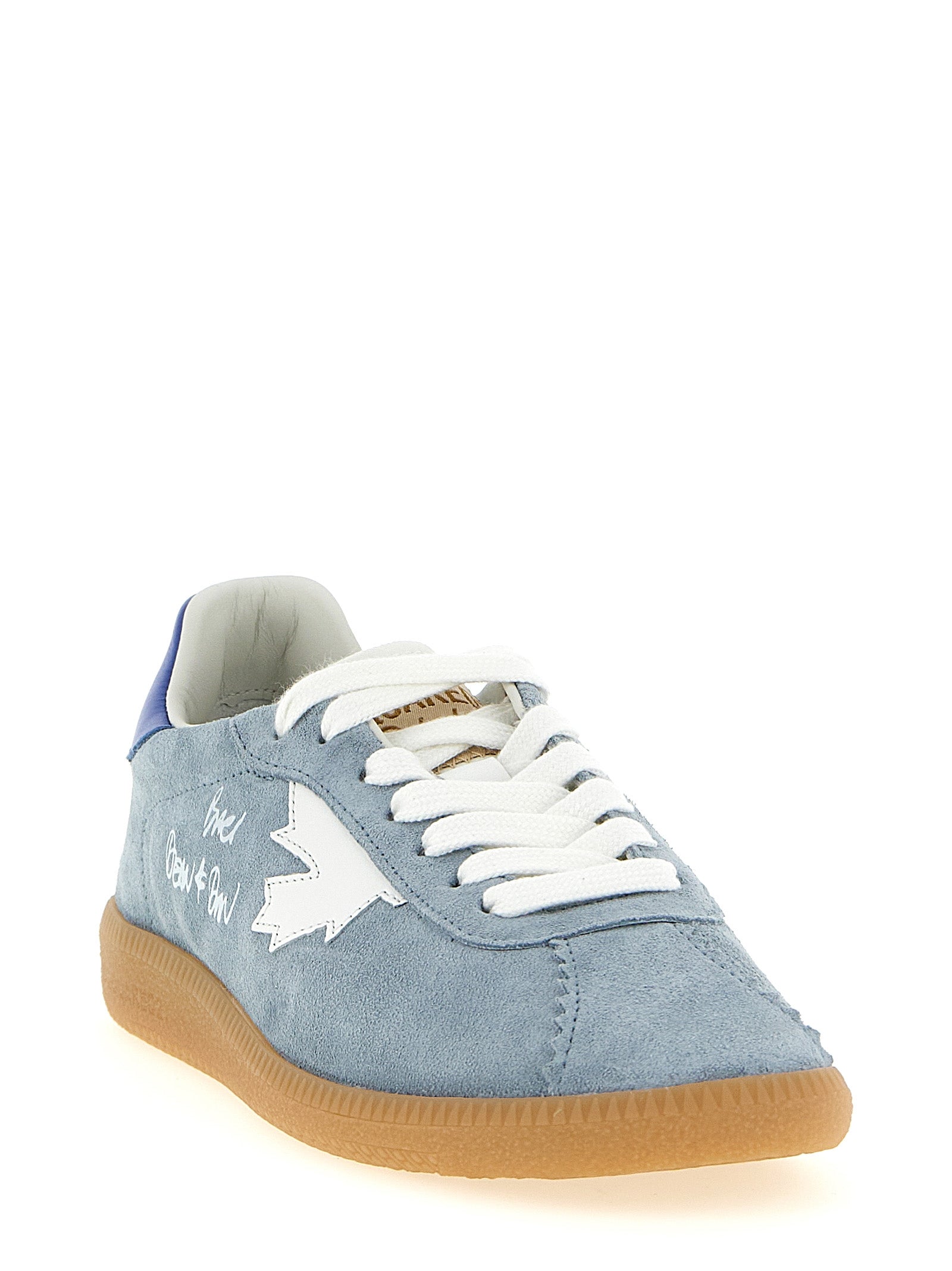 Dsquared2 Blue Calfskin Low Top Sneakers