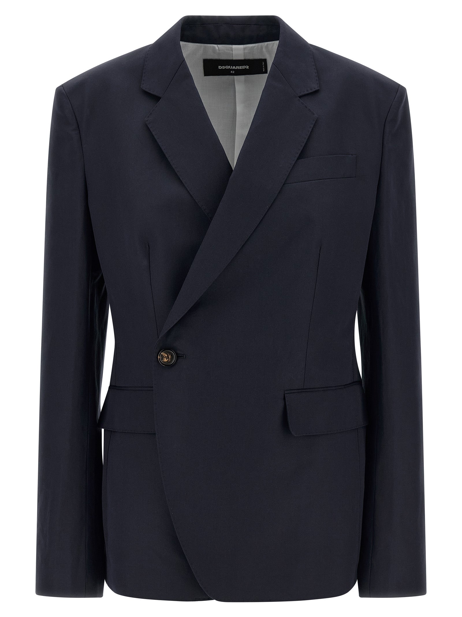 Dsquared2 Blue Cotton Blazer