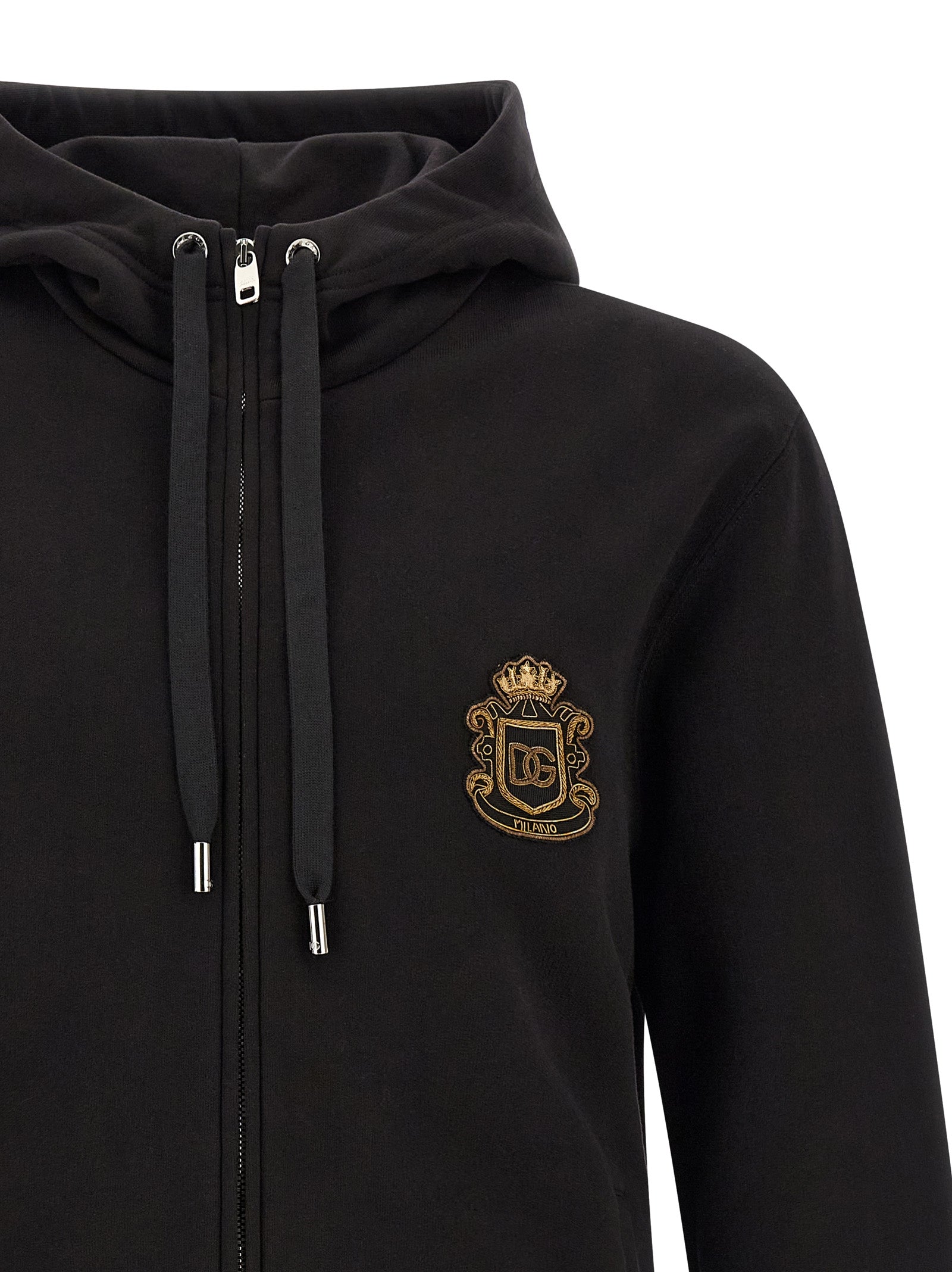 Black Cotton Sweatshirt