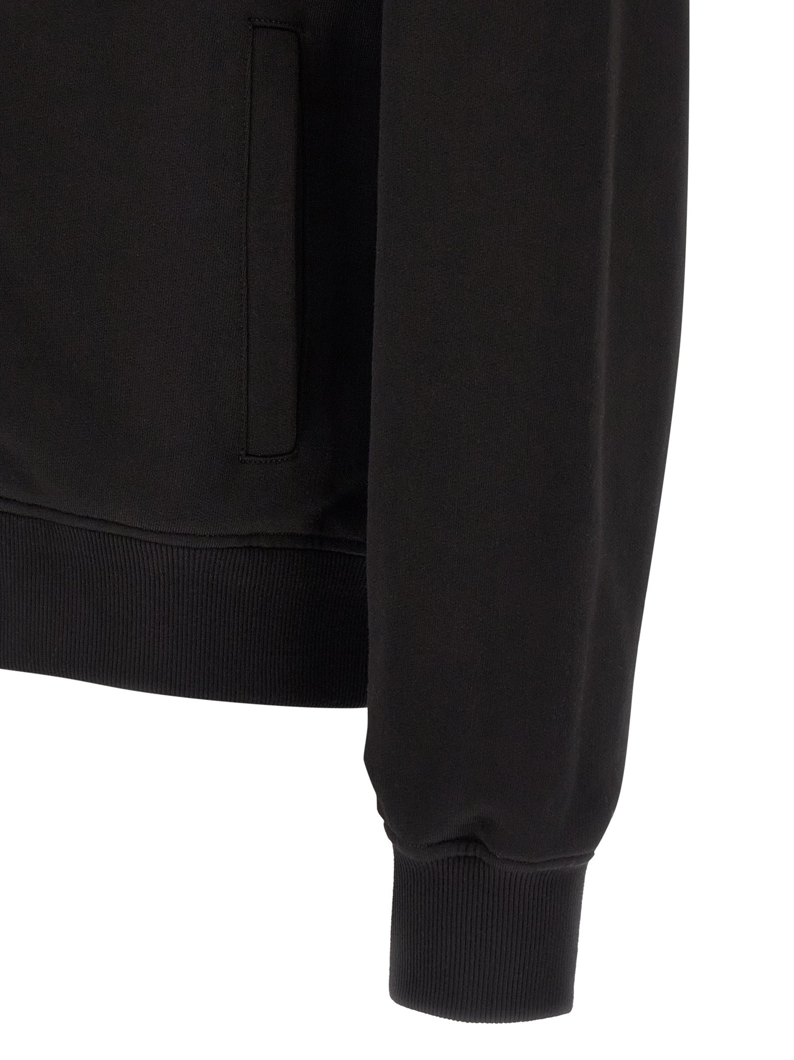 Black Cotton Sweatshirt
