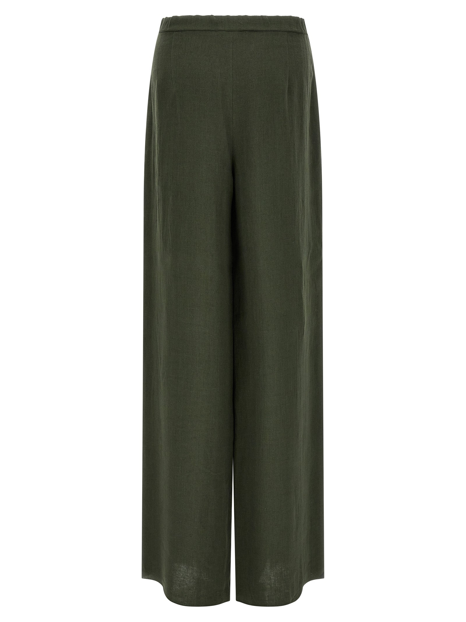 Bicolor Linen Casual Pants