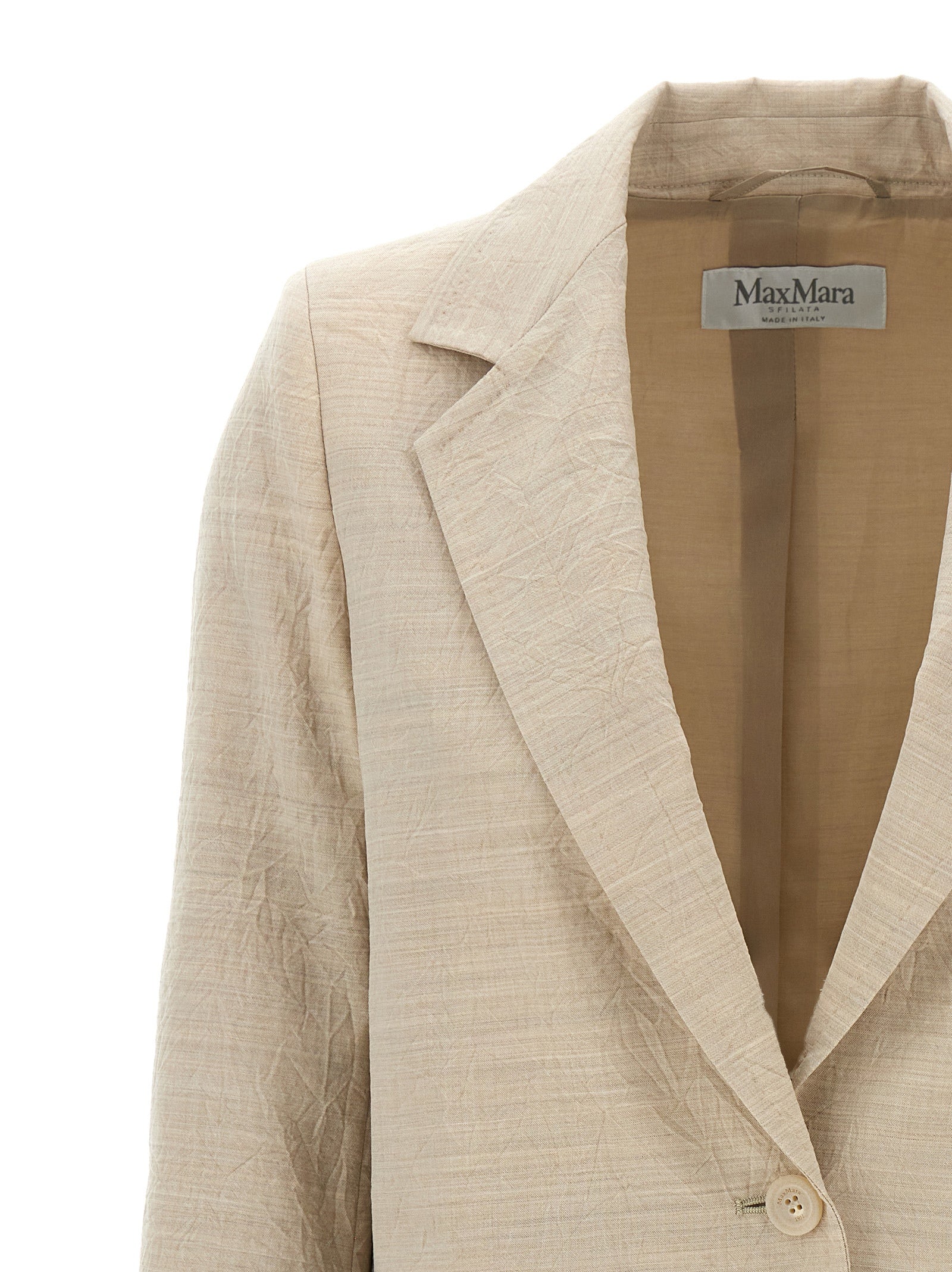 Beige Virgin Wool Blazer