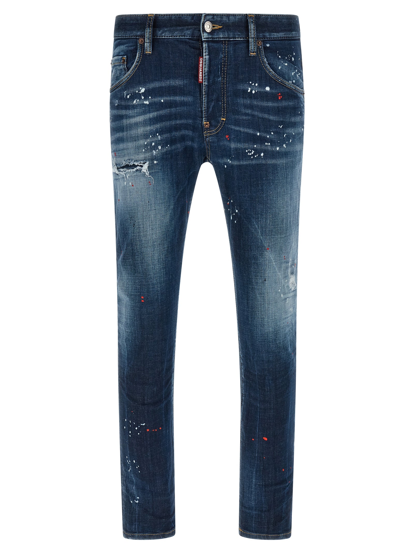 Dsquared2 Blue Cotton Jeans